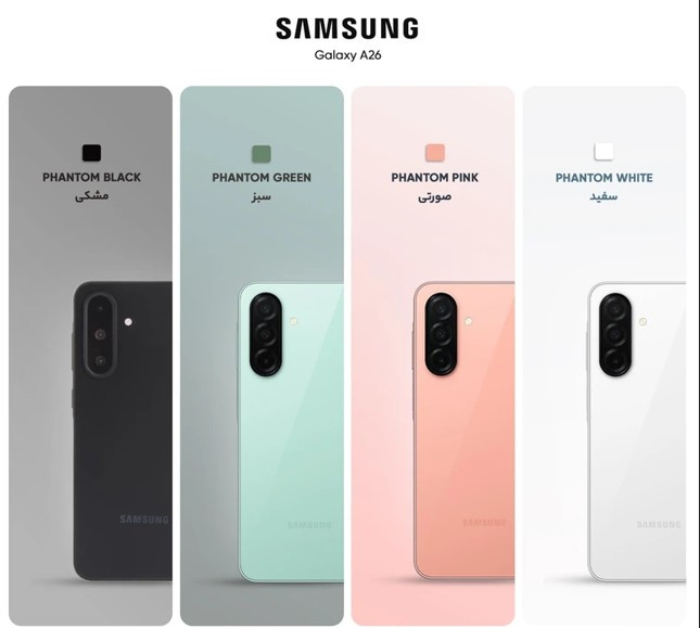 گوشی سامسونگ Galaxy A26 رجیسترشده دو سیمکارت ۱۲۸ گیگابایت با رم ۶ گیگابایت